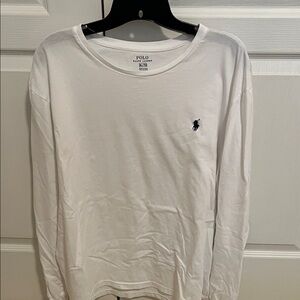 Polo by Ralph Lauren Men's Classic White Long Sleeve Tee